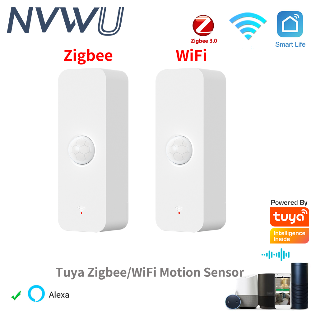 Pir Motion Sensor - Tuya WiFi Zigbee PIR モーションセンサースマートホーム人体赤外線検出器セキュリティスマートライフは Alexa