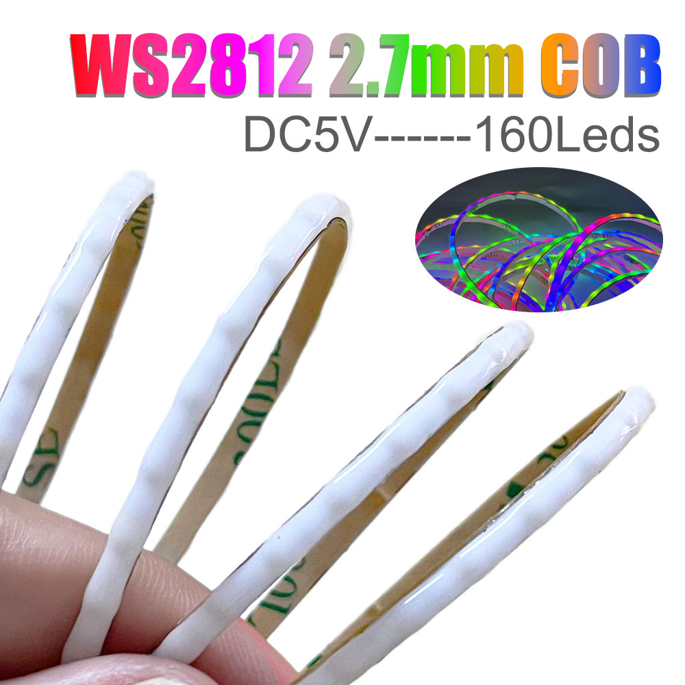 Ws2812B Strip 5V - DC5V 2.7 ミリメートル超狭い WS2812B COB LED