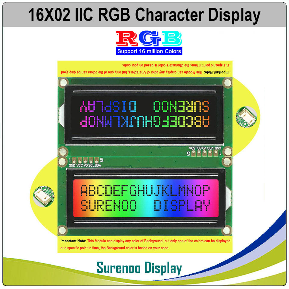 Lcd 1602 - Grove 162 16x2 1602 3.3-5vシリアルiici2c fstnプラス負文字lcdモジュールディスプレイ画面lcmパネル