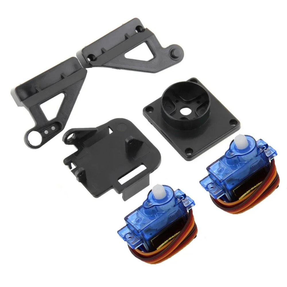 Servo Sg90 - 1セットRC飛行機部品ステアリングギアパンチルトSG90 MG90s 9g PTZ、2サーボ2軸PTZ超音波空中モデルカメラマウント付き