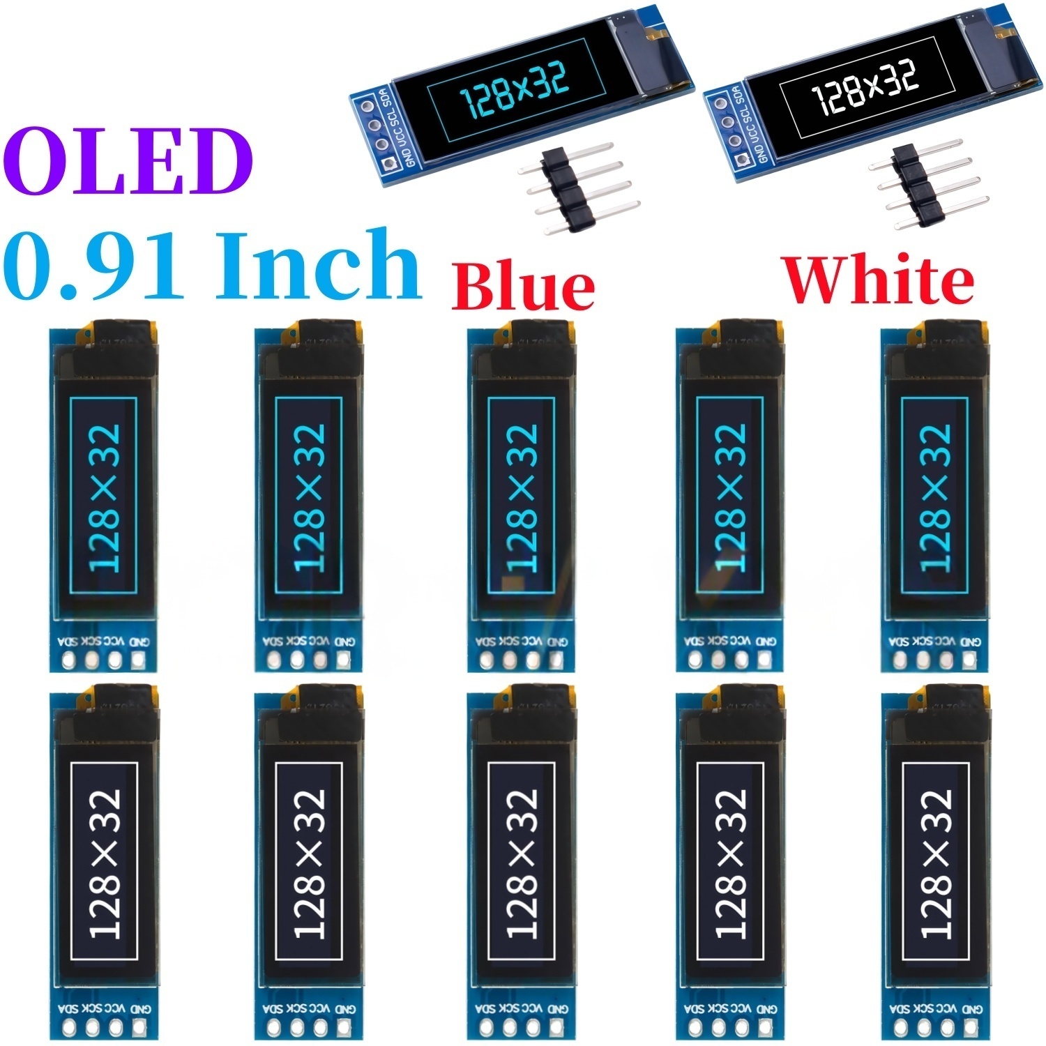 Ssd1306 - XZG 1-20個入り 0.91インチ 128x32 IIC I2C