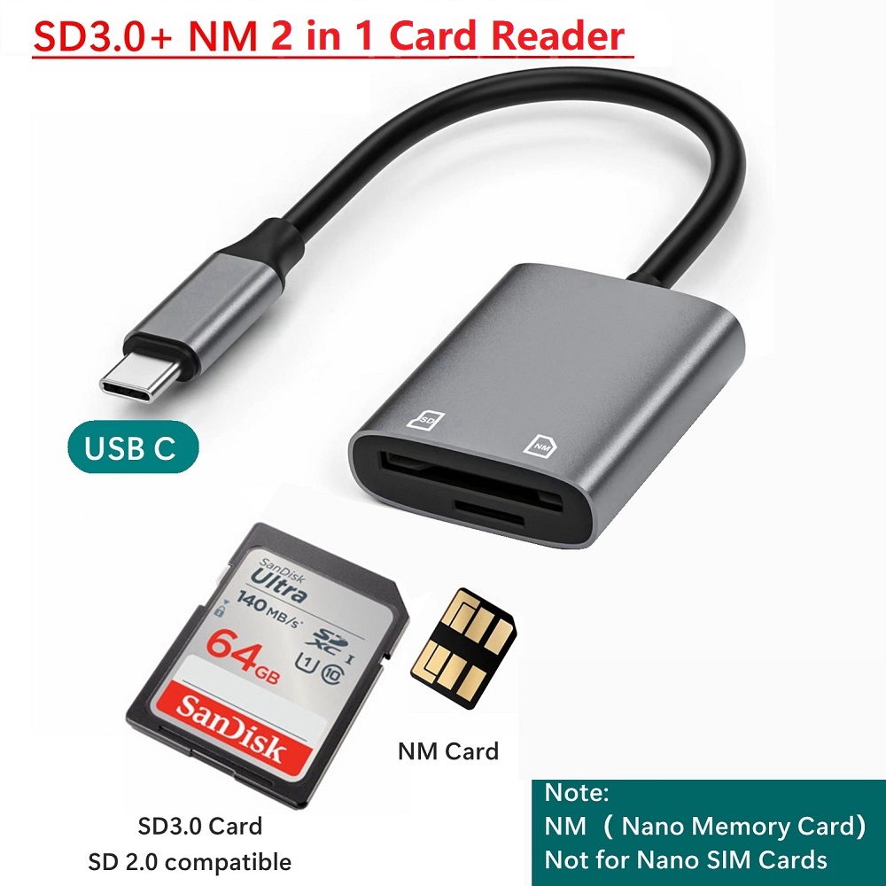 Sd Card Module - タイプCナノメモリカードリーダー Huawei NMカードアダプター USB-C SDカードリーダー Nova
