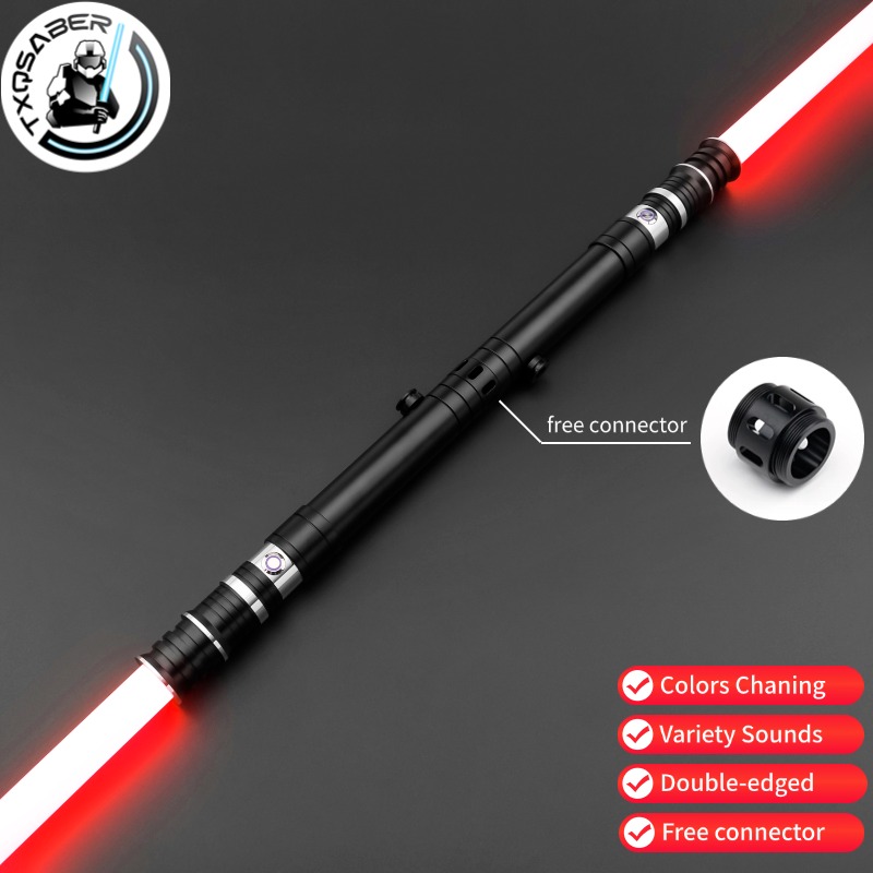 Neopixel - TXQSABER ネオピクセルライトセーバー 2個セット ダブルブレード スムーズスイング アプリ制御