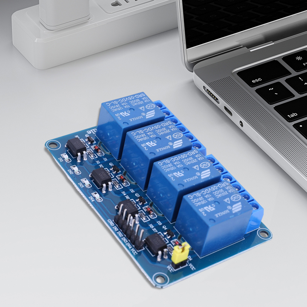 5V 12V 4チャンネルリレーボード、オプトカプラ付きリレ - Relay Module 4 Channel のレビューと価格