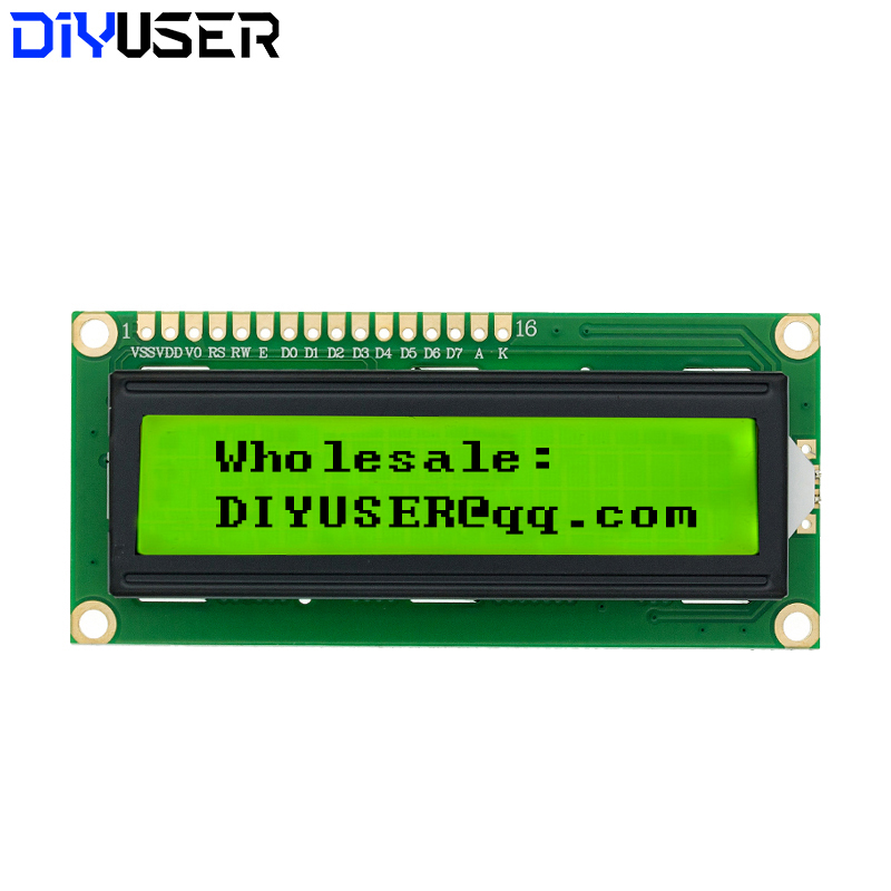 LCD1602 1602 LCDモジュール ブルー/イエロー - Lcd 1602 のレビューと価格