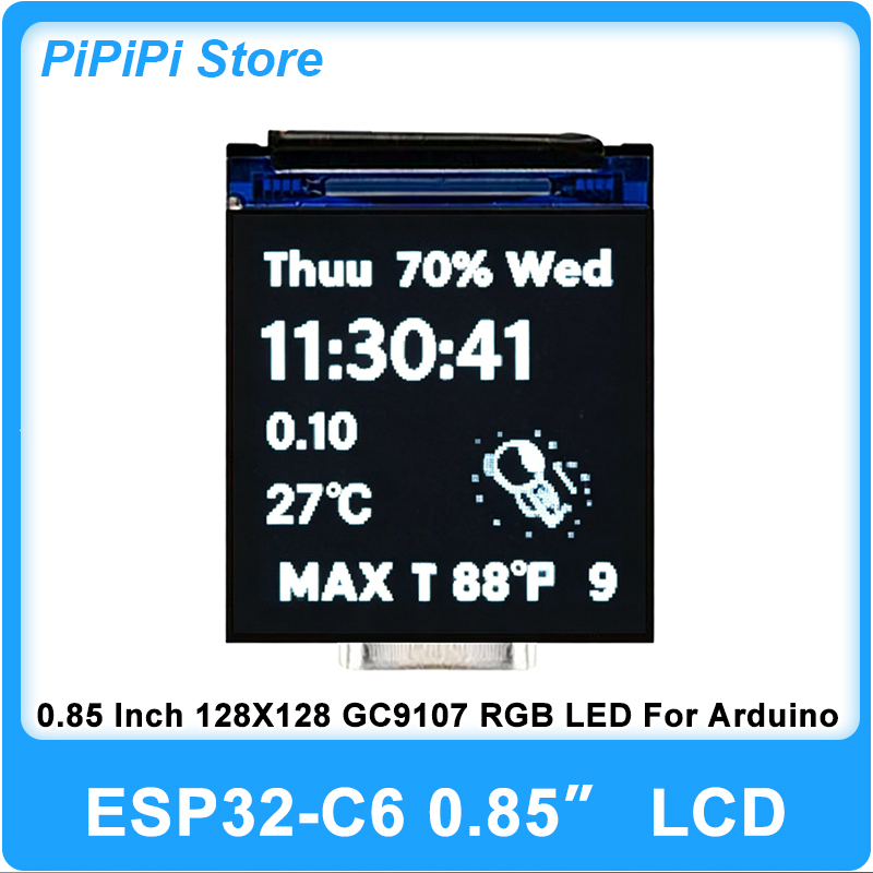 ESP32 C6 0.85インチ 128X128 IPSスク - Sd Card Module のレビューと価格