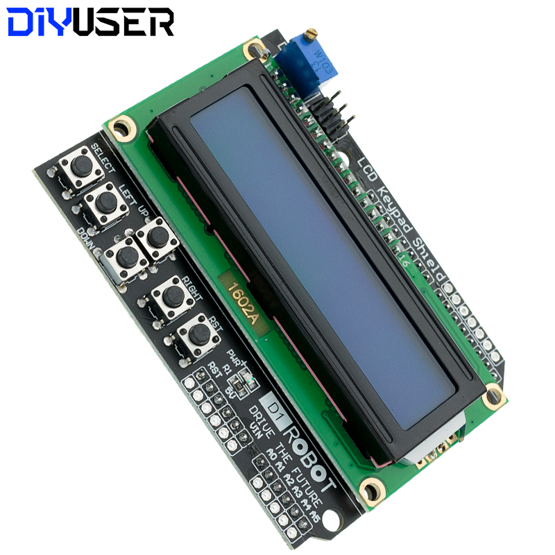 DIYUSER 1602 LCD キーパッドシールド LCD - Lcd 1602 のレビューと価格
