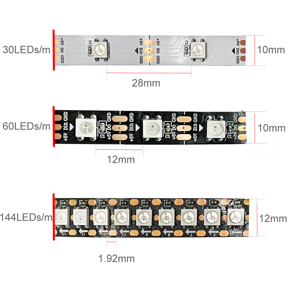 DC5V WS2812B 5 メートル/ロール 30/60/ - Ws2812B Strip 5V のレビューと価格