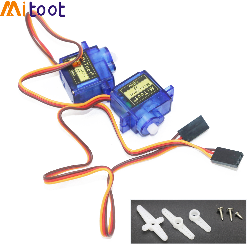 2 個 Mitoot Rc ミニマイクロ 9 グラム 1.6 - Servo Sg90 のレビューと価格