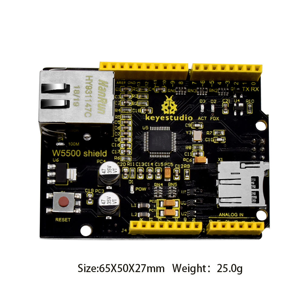 Keyestudio w5500イーサネットシールドequa - Ethernet W5500 のレビューと価格