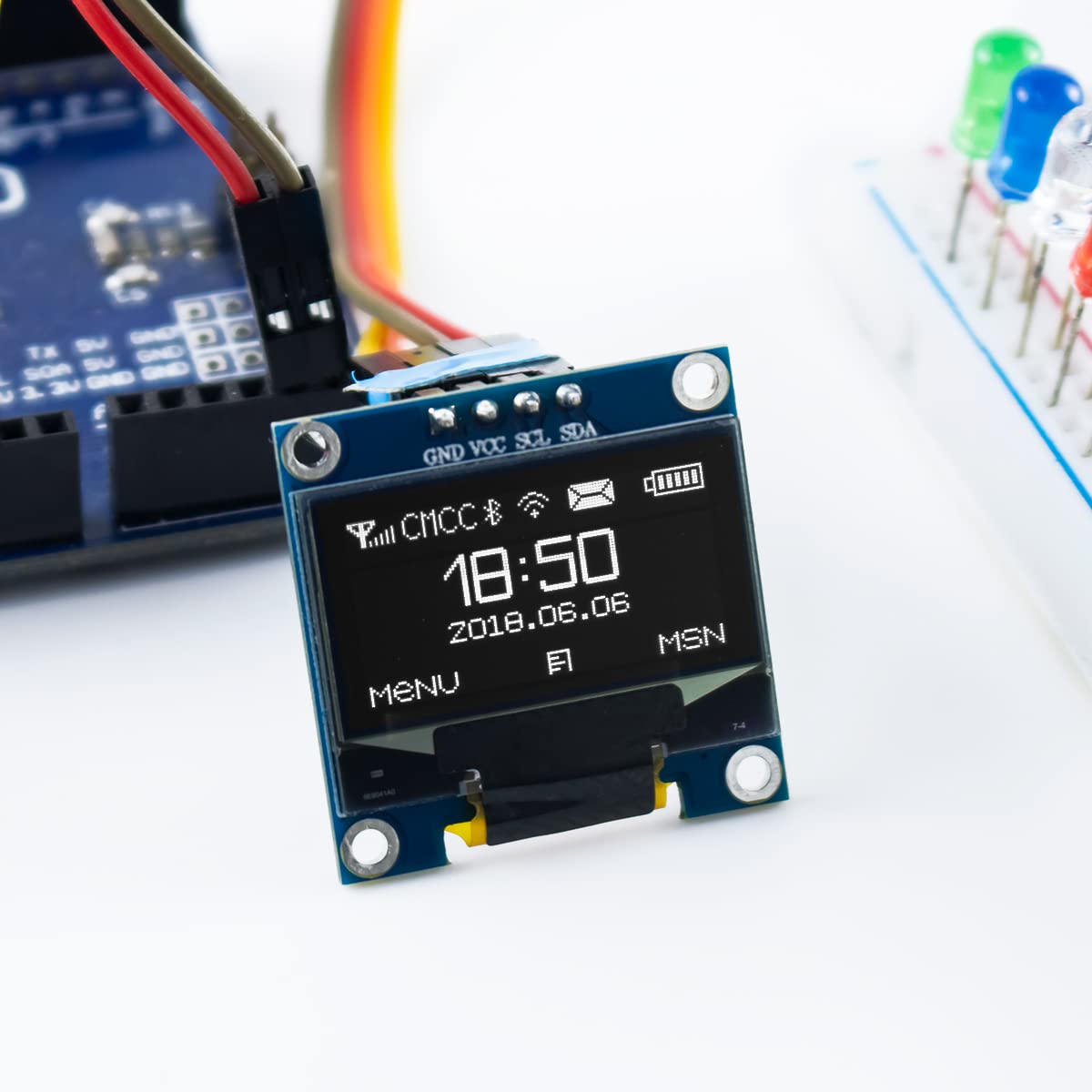 0.96 インチ OLED I2C IIC ディスプレイモジ - Ssd1306 のレビューと価格