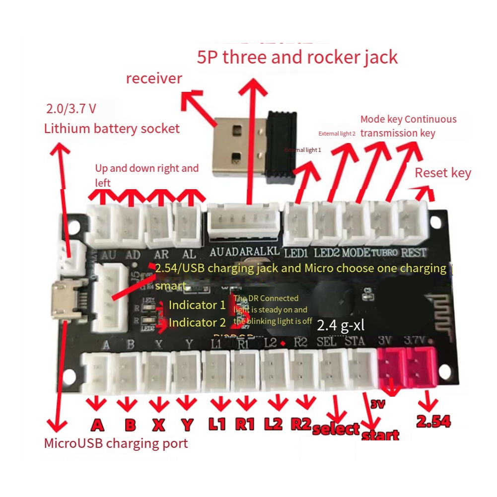 L77A 2.4G ワイヤレスゼロ遅延ジョイスティックエンコ - Joystick Module のレビューと価格
