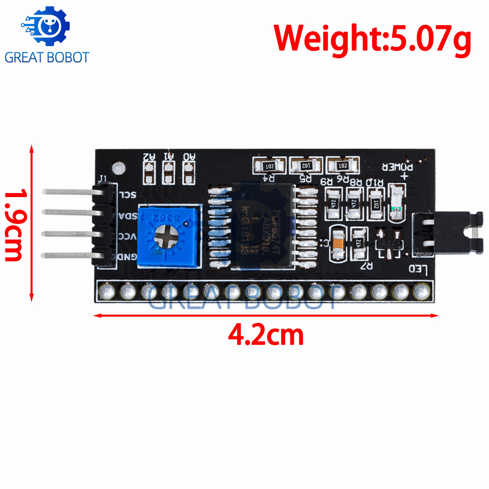 PCF8574 IO 拡張ボード - I/O エキスパンダ  - Lcd 1602 のレビューと価格