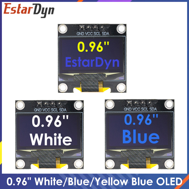 0.96 インチ IIC SPI シリアル 7/4 ピン白/ - Ssd1306 のレビューと価格