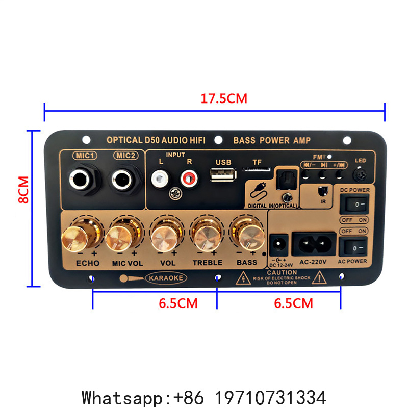 Bluetoothオーディオアンプボード 100W デジタル - Microphone Module のレビューと価格