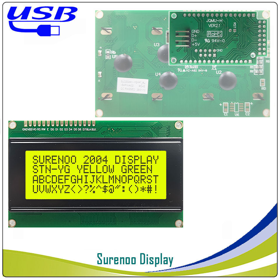 Surenoo lcd2usb 204 20x4 2004文 - Lcd 1602 のレビューと価格