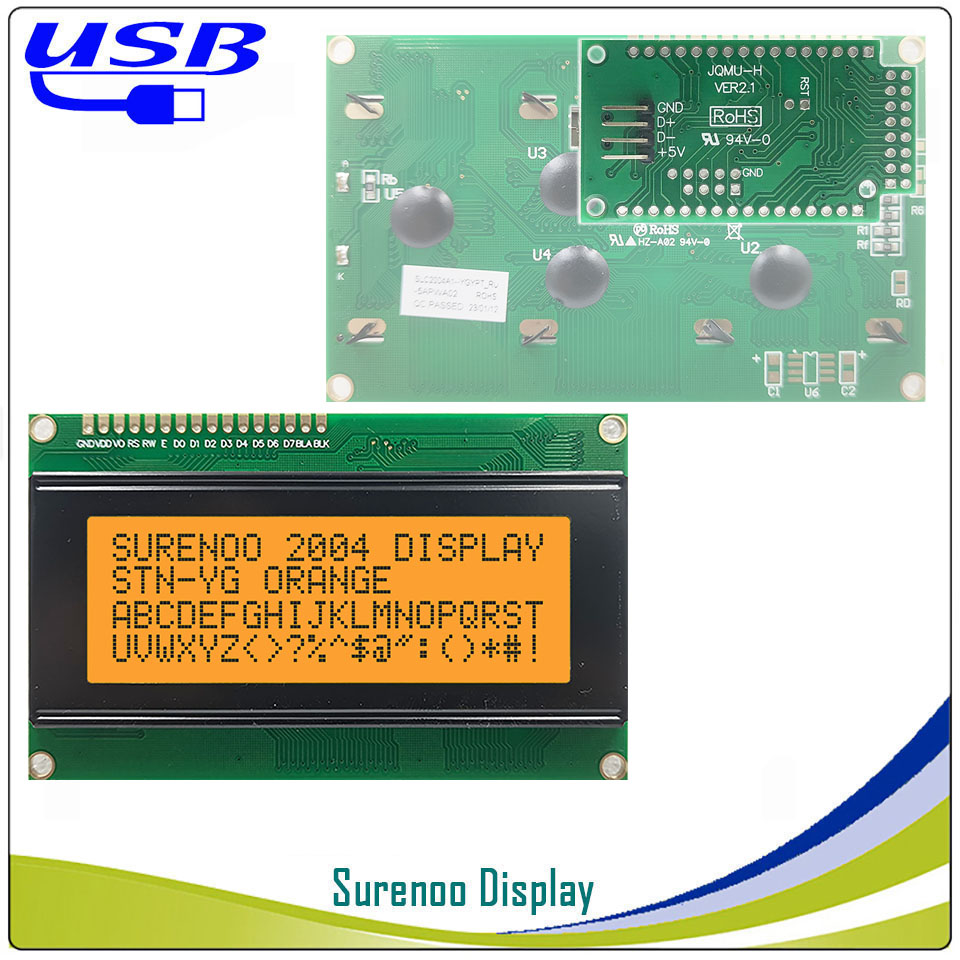 Surenoo lcd2usb 204 20x4 2004文 - Lcd 1602 のレビューと価格