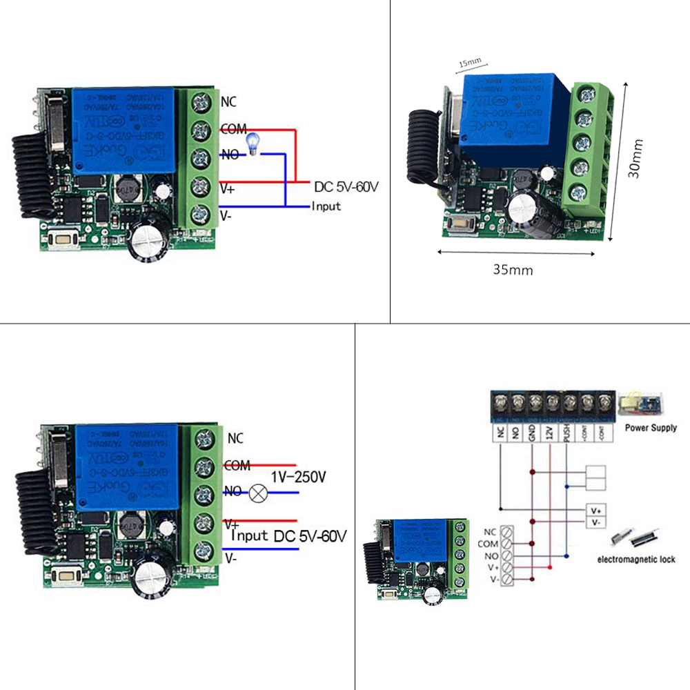 V RFリレーモジュールリモートコントロールスイッチキット4 - Ir Remote Module のレビューと価格