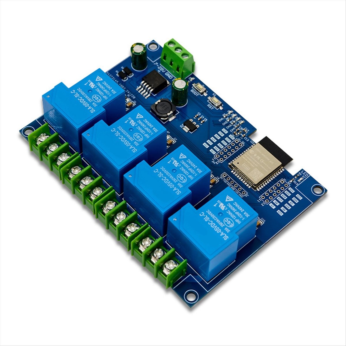 (AD11) 4チャンネルリレーモジュール 30A DC7- - Relay Module 4 Channel のレビューと価格