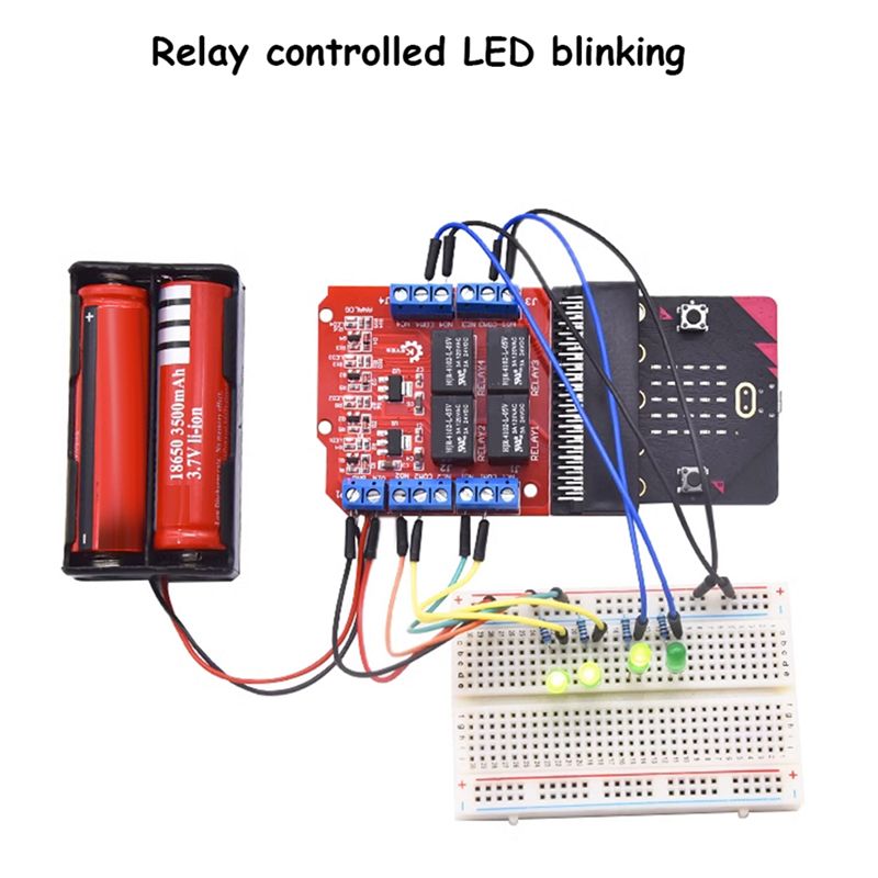 A64I Microbit 4チャンネルリレーモジュールシー - Relay Module 4 Channel のレビューと価格