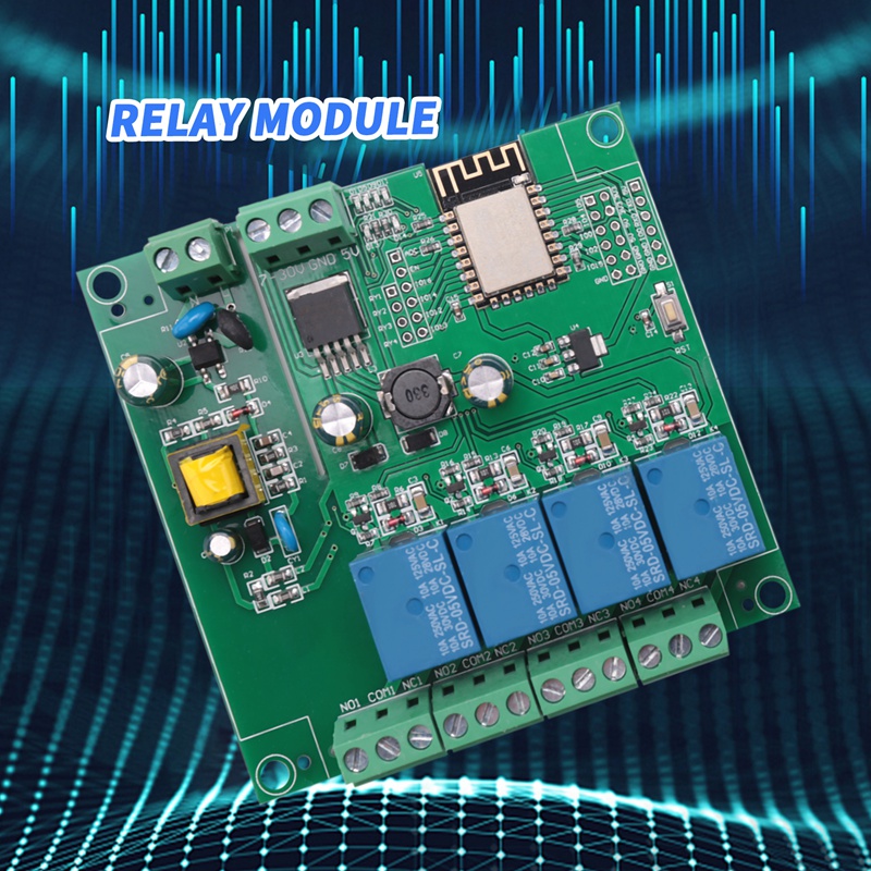 ESP8266 ワイヤレス WIFI 4 チャンネルリレーモ - Relay Module 4 Channel のレビューと価格
