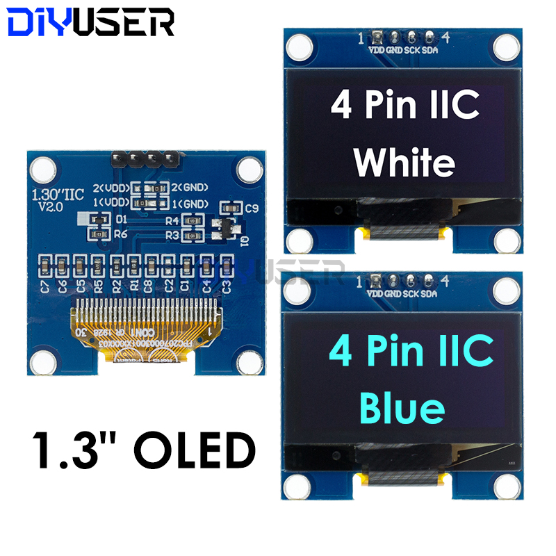 DIYUSER 1.3インチ IIC OLED ディスプレイ - Ssd1306 のレビューと価格