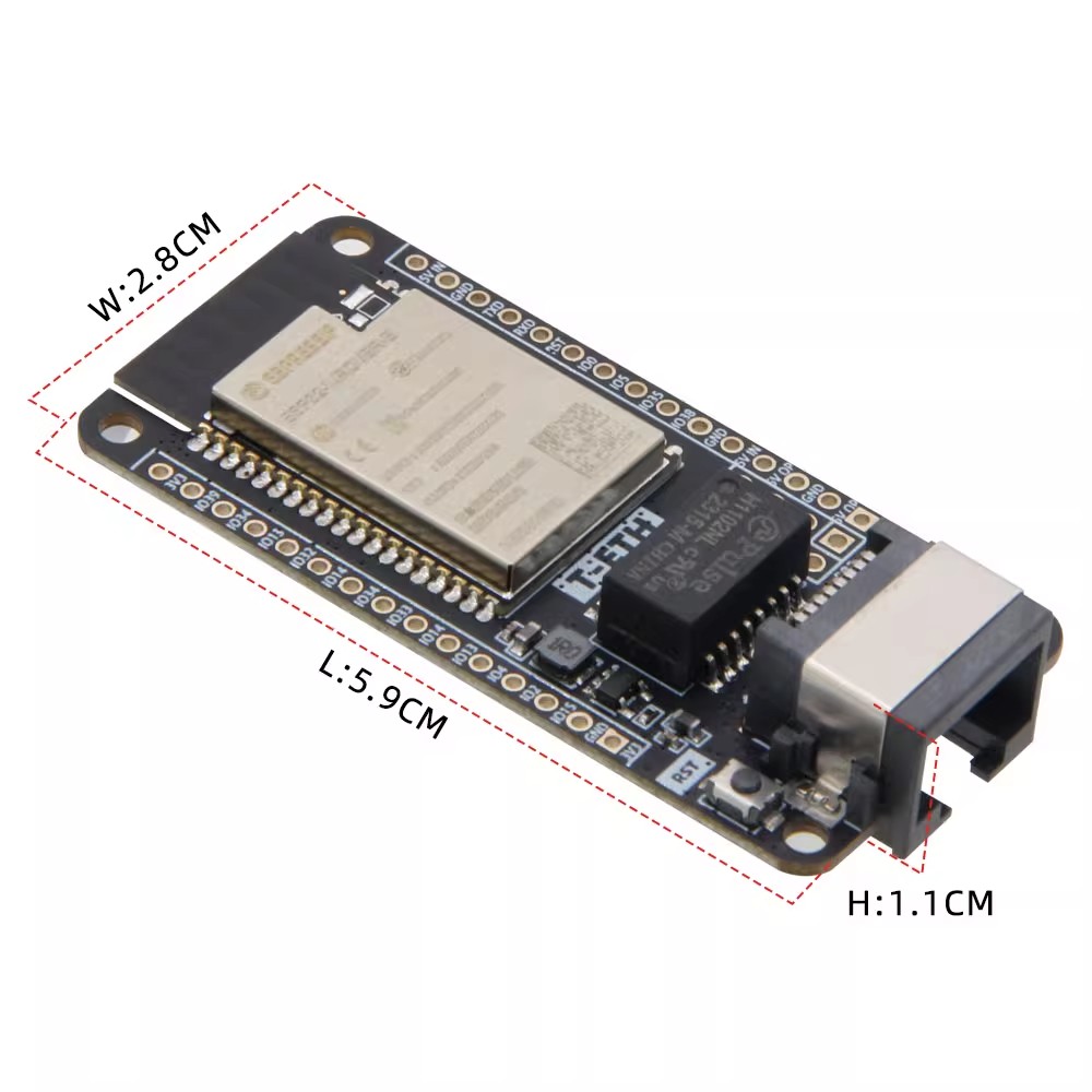 LILYGO T‑ETH‑Lite開発ボード、ESP32/E - Ethernet W5500 のレビューと価格